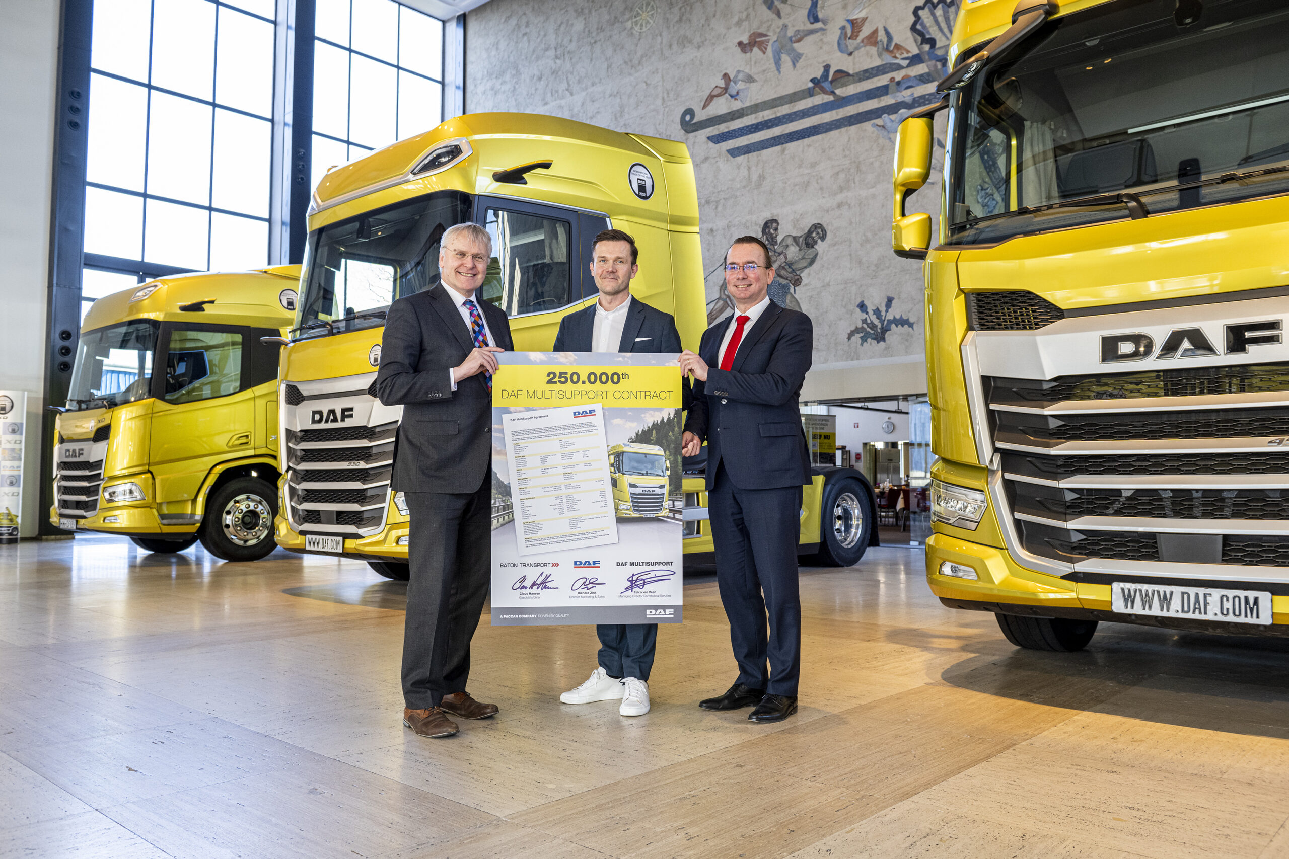 250.000° contratto di riparazione e manutenzione DAF MultiSupport