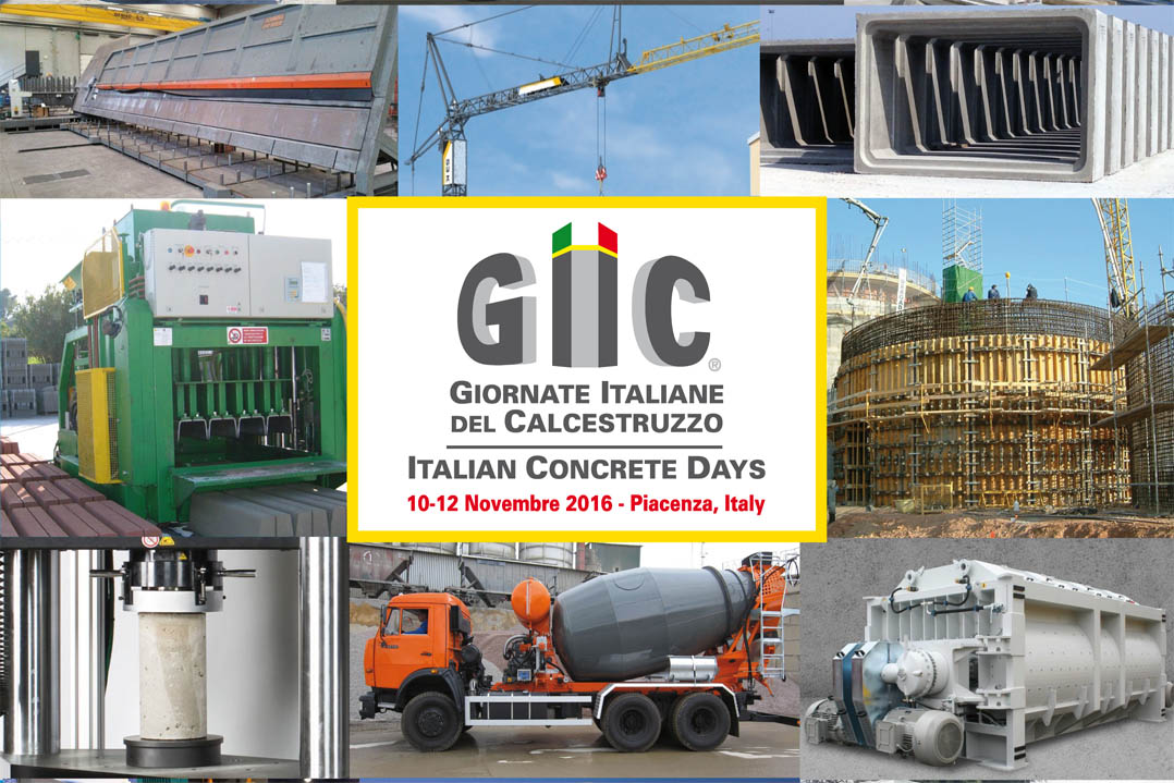 Prima edizione del GIC – Giornate Italiane del Calcestruzzo a Piacenza Expo, dal 10 al 12 novembre