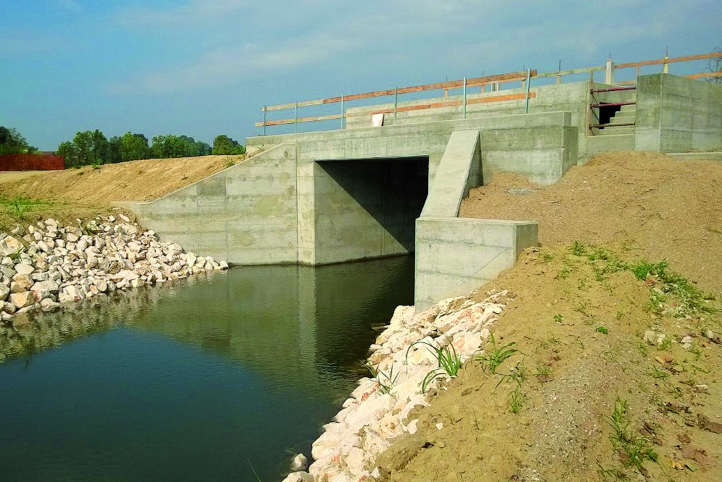 Il nuovo argine di Lodi sul fiume Adda