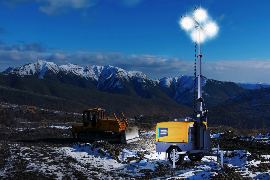 Atlas Copco amplia la gamma di torri faro con il modello HiLight V4W