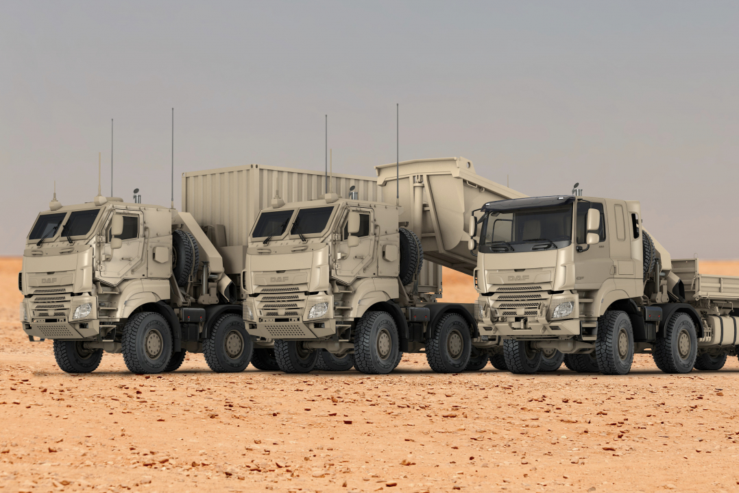 879 veicoli militari DAF  alle forze armate del Belgio