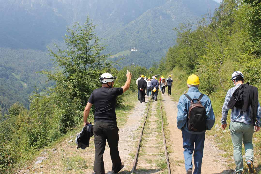 Visita alle attività minerarie in Comune di Gorno