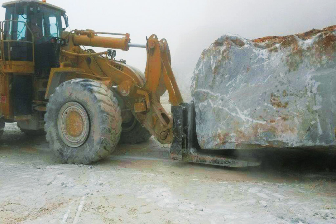MICHELIN® autorizzato in applicazioni block handling per il sito di Carrara