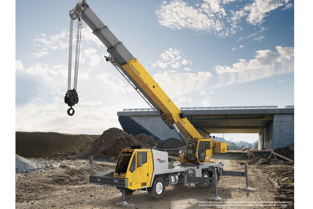 Manitowoc presenta la gru autocarrata Grove TMS500-2 al Crane Days 2018