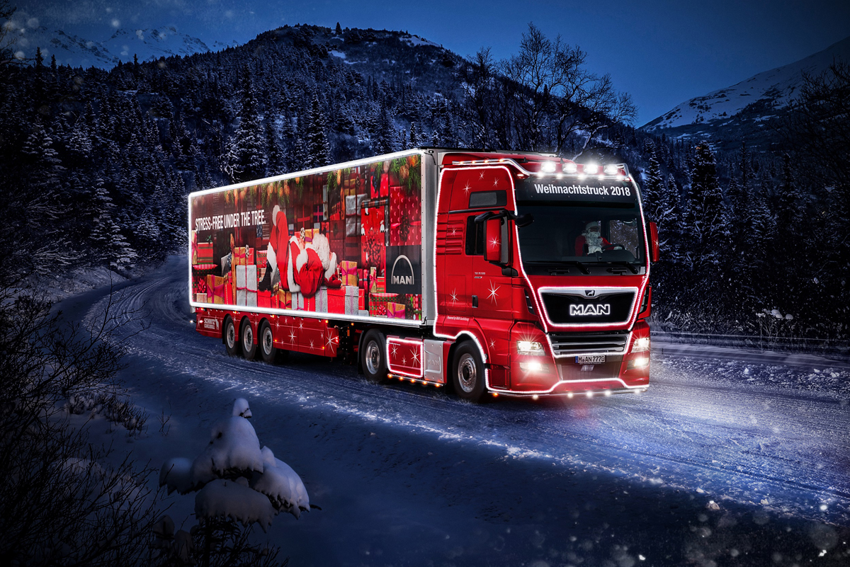 Un MAN TGX per Babbo Natale
