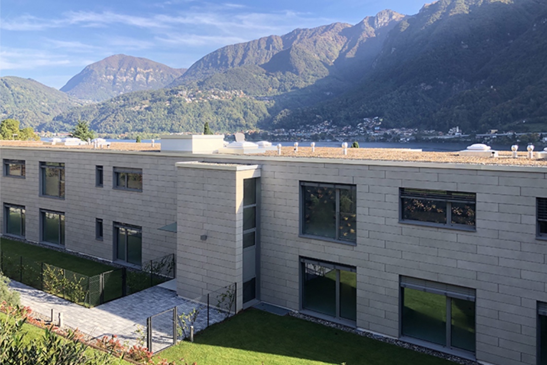 Facciate ventilate per le nuove residenze a Riva San Vitale in Svizzera