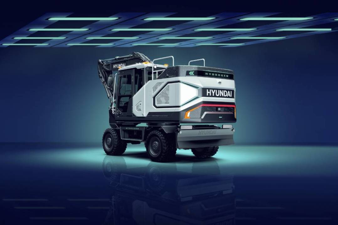 L’escavatore a idrogeno presente al Bauma 2025