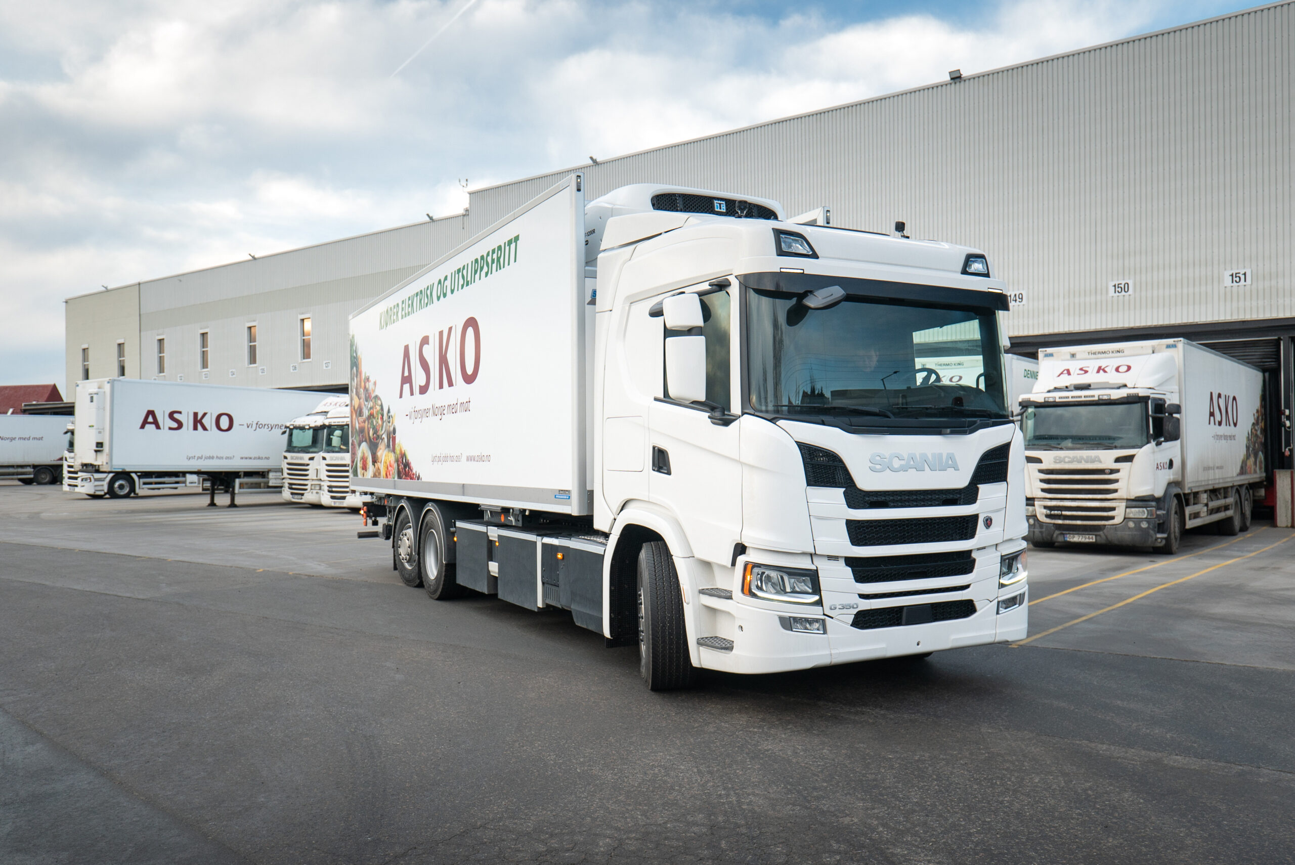 Scania: 75 veicoli elettrici a batteria per Asko in Norvegia