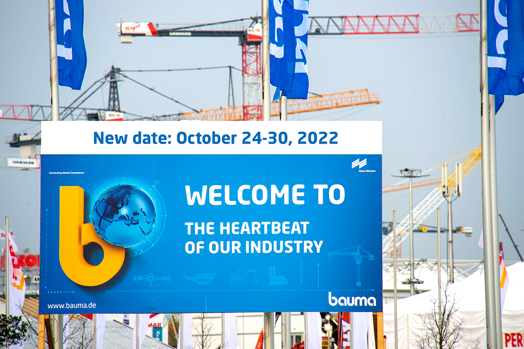 BAUMA 2022 nuova data: dal 24 al 30 ottobre 2022