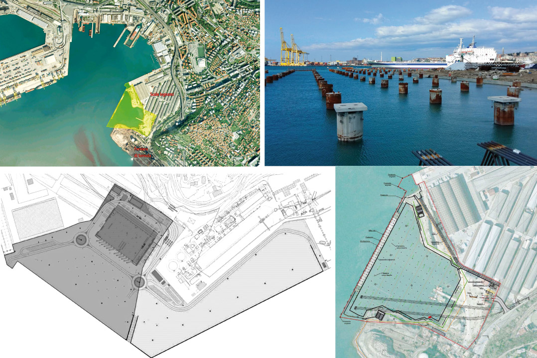 Il progetto e la costruzione di una piattaforma logistica nel porto di Trieste