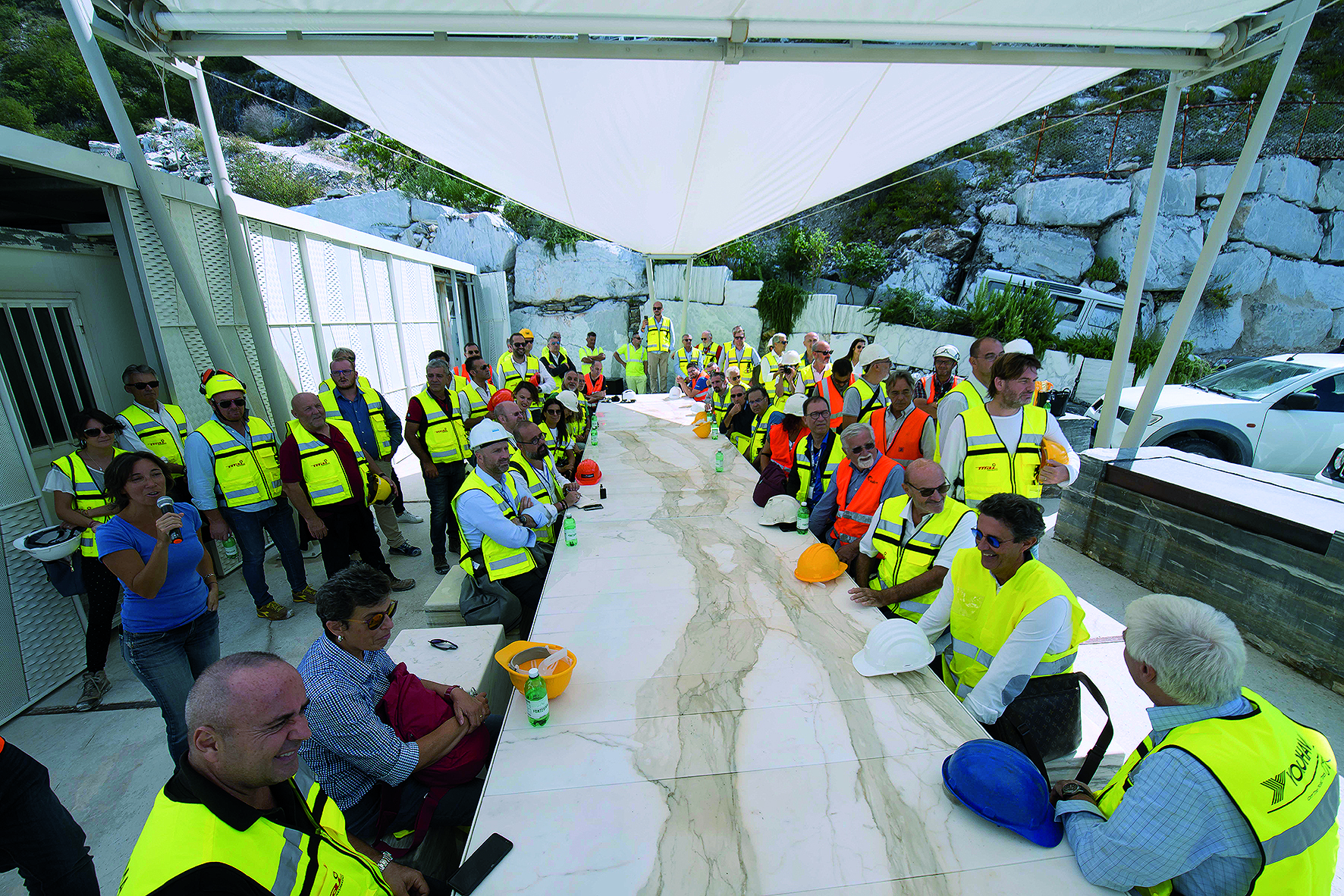 Visita alle cave di Carrara e agli impianti di valorizzazione degli scarti dell’industria lapidea della Carrara Marble Way