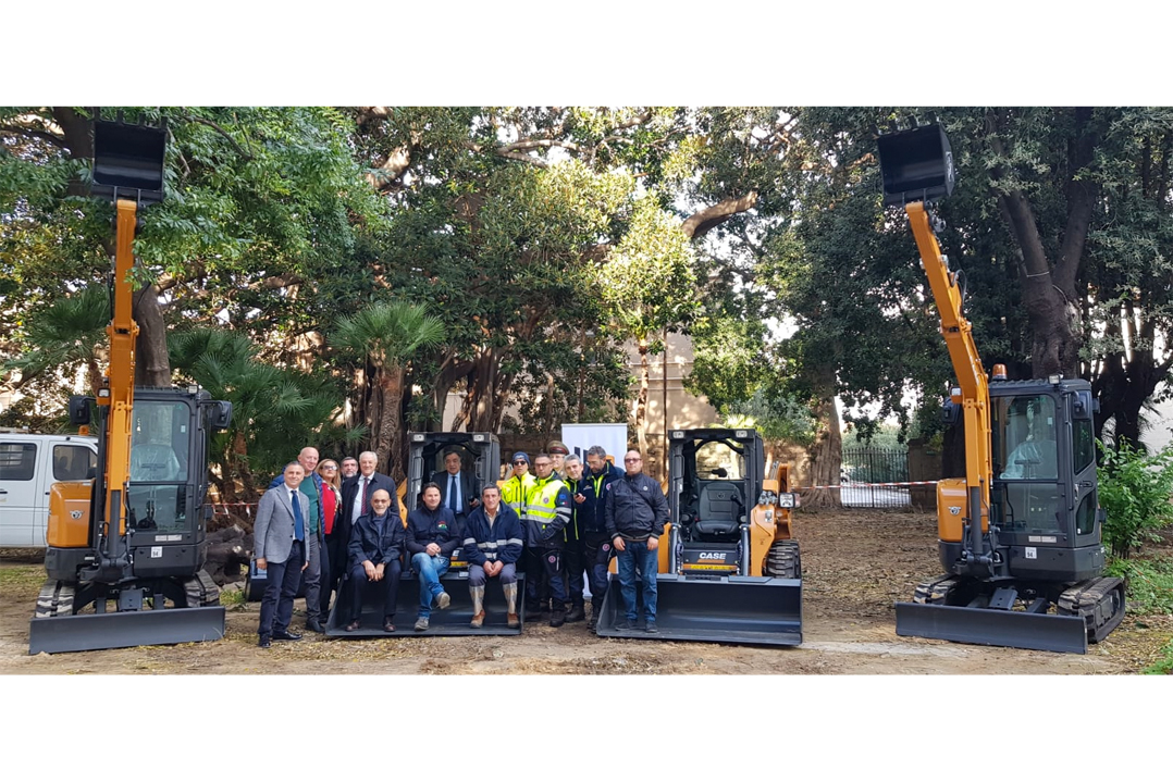 A Palermo, Trinacria Veicoli Industriali consegna quattro macchine CASE per la manutenzione delle strade extraurbane