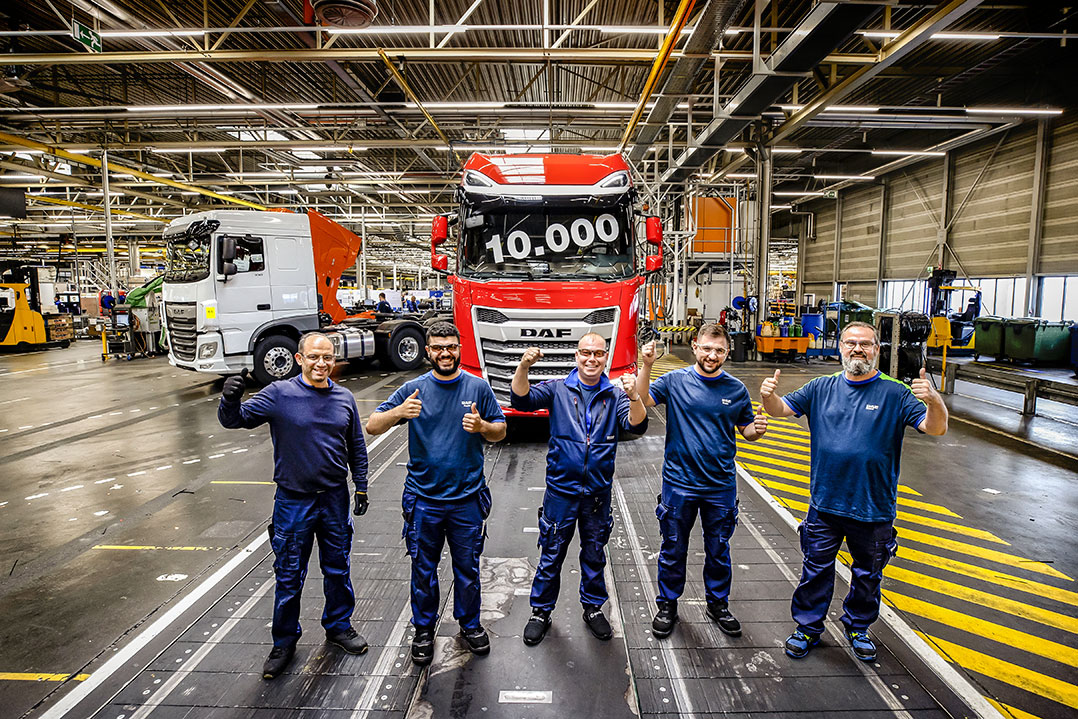 Raggiunto il traguardo di produzione di 10.000 veicoli DAF di nuova generazione