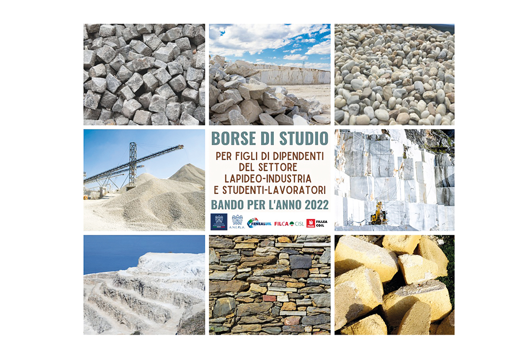 Borse di studio per figli di dipendenti del settore lapideo-industria e studenti-lavoratori