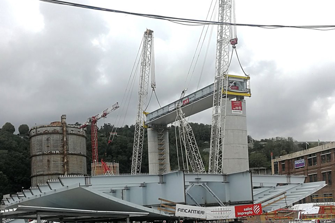 Genova: si vede il nuovo ponte sul Polcevera