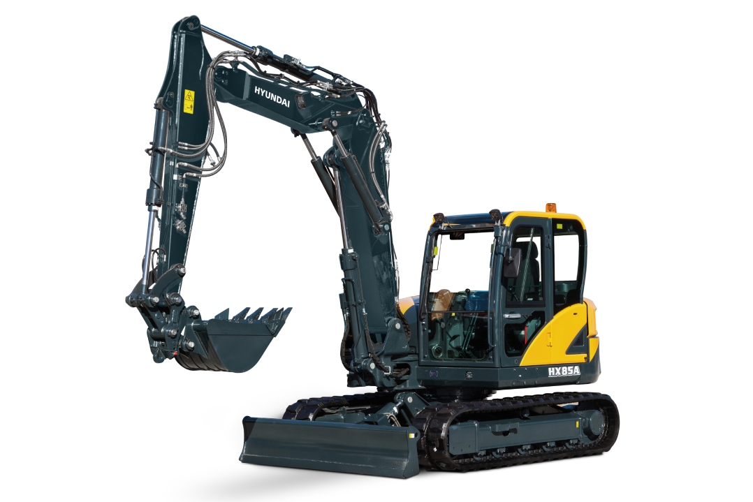 Nuovo escavatore compatto midi Hyundai HX85A : eccezionale potenza