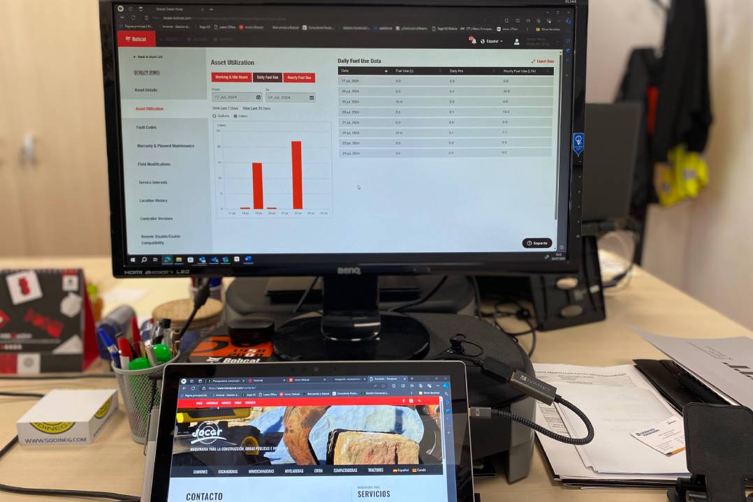 Il sistema telematico Bobcat Machine IQ è un must per Transports i Excavacions Jocar in Spagna