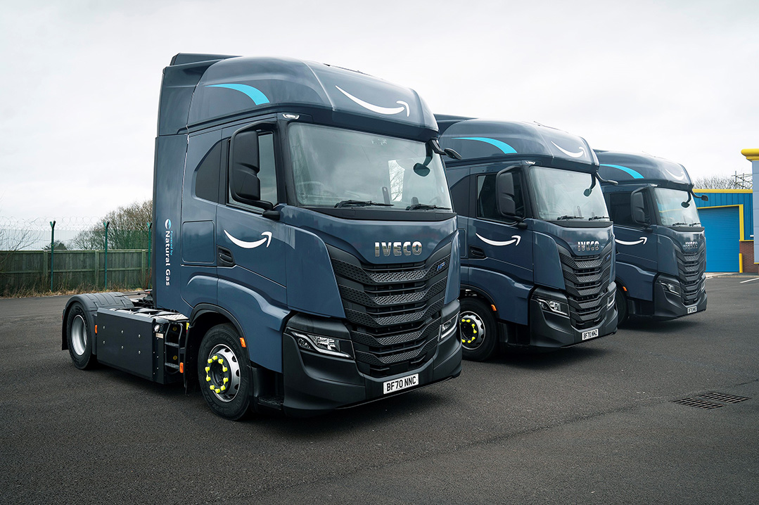 IVECO fornirà ad Amazon 1.064 veicoli commerciali S-WAY alimentati a gas naturale a supporto delle proprie attività europee