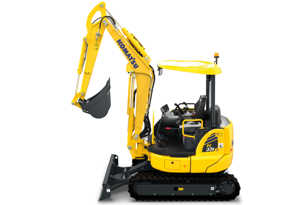 Komatsu Europe lancia il nuovo mini-escavatore elettrico PC33E-6