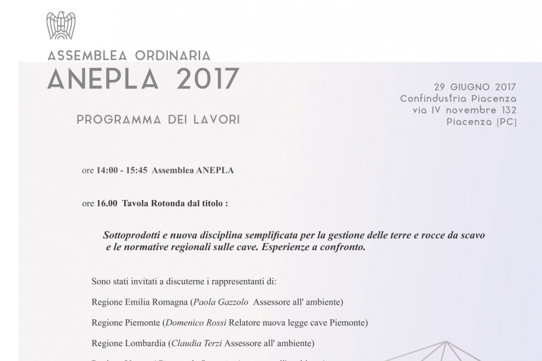 Assemblea ordinaria ANEPLA 2017