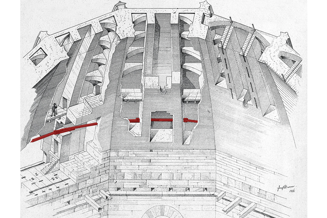 La catena di castagni della cupola  di santa maria del fiore