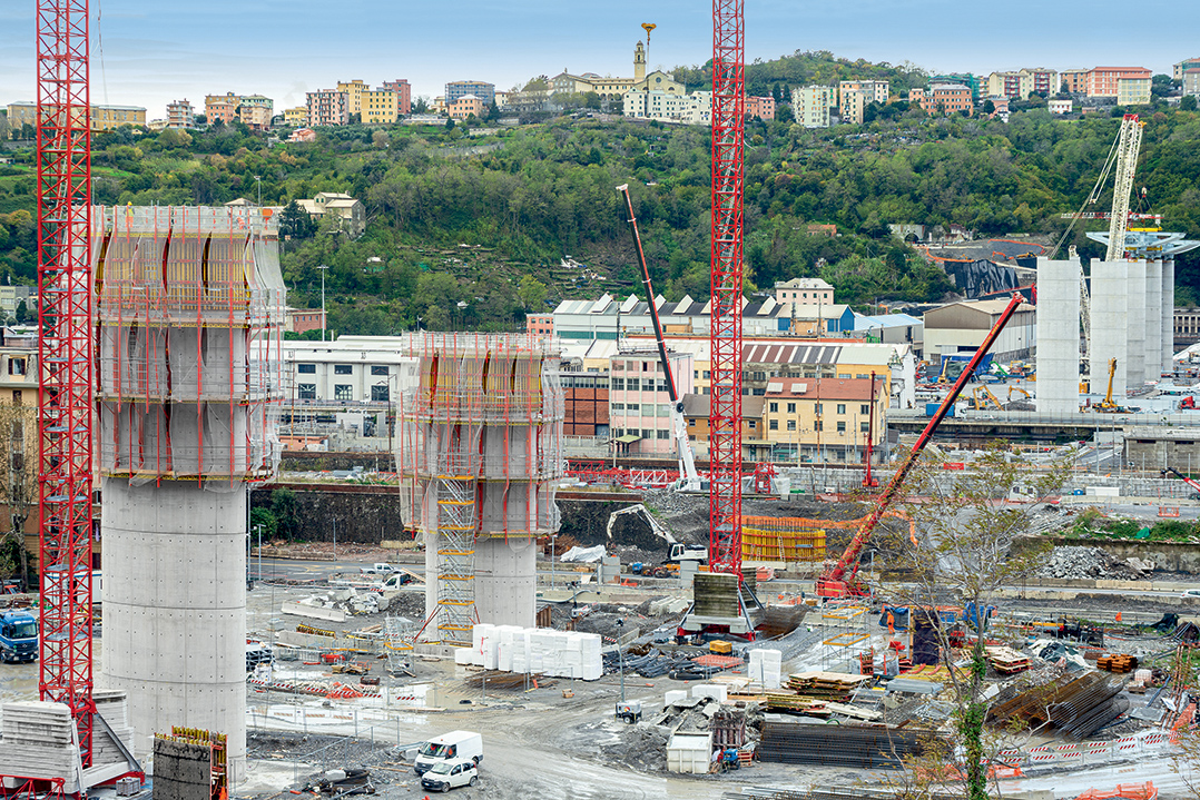 Tempi di costruzione da record per il ponte della rinascita