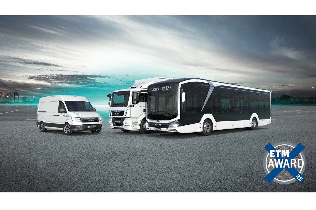 Miglior camion, miglior furgone e miglior autobus: MAN si aggiudica 10 premi agli ETM Awards 2020