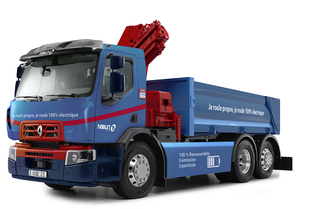 Renault Trucks produce il suo primo autocarro 100% elettrico dedicato al settore “costruzioni” per il Gruppo Noblet