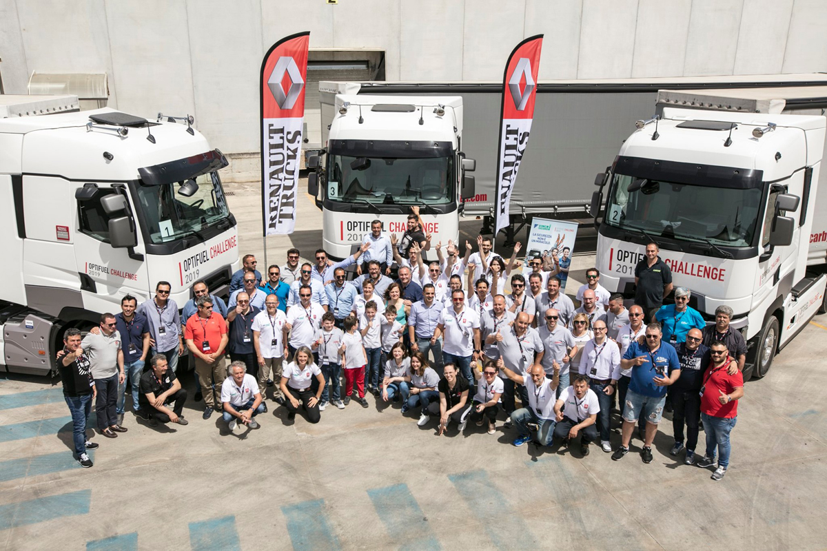 Optifuel Challenge 2019: concluse le selezioni italiane dei migliori co-driver Renault Trucks