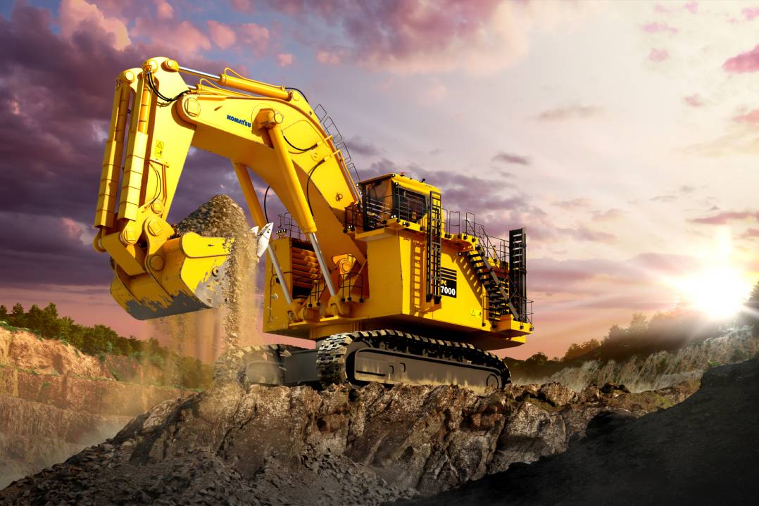 Komatsu presenta l’escavatore idraulico ad alimentazione elettrica per cave e miniere PC7000-11E