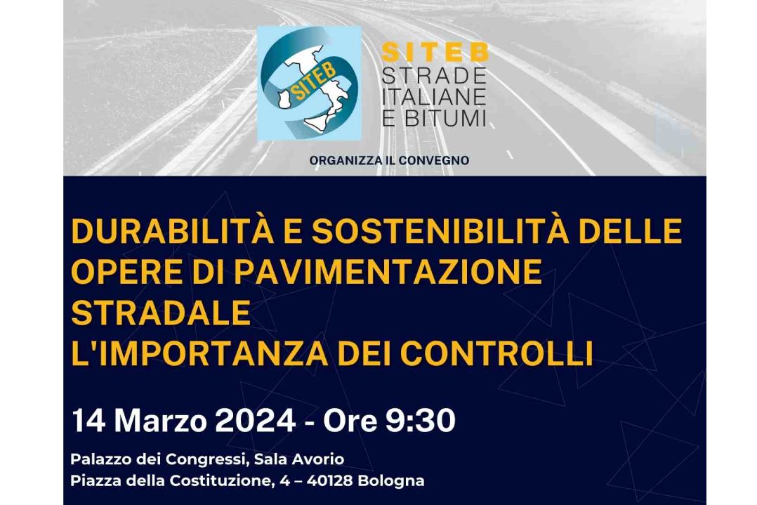 A Bologna il 14 marzo il convegno SITEB su controlli e sicurezza delle strade
