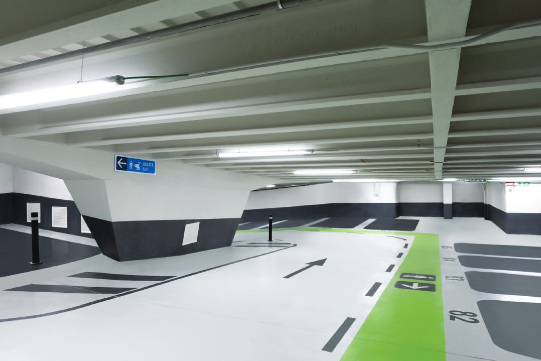 Riqualificare un parcheggio in modo sostenibile? Sì, con i sistemi Triflex