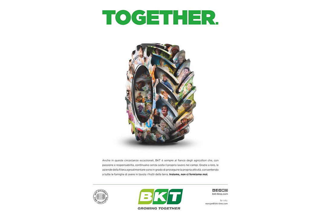 BKT: “insieme” grazie a tutti gli agricoltori