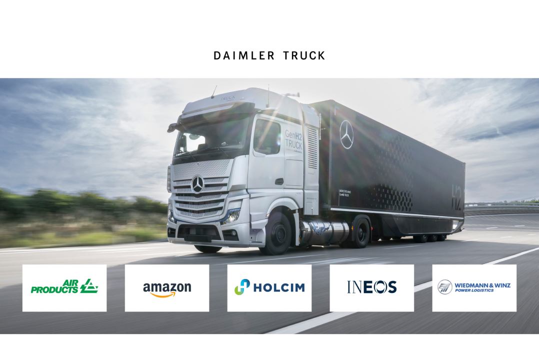 Tecnologia a celle a combustibile: Daimler Truck costruisce la prima flotta sperimentale di Mercedes-Benz GenH2 Truck