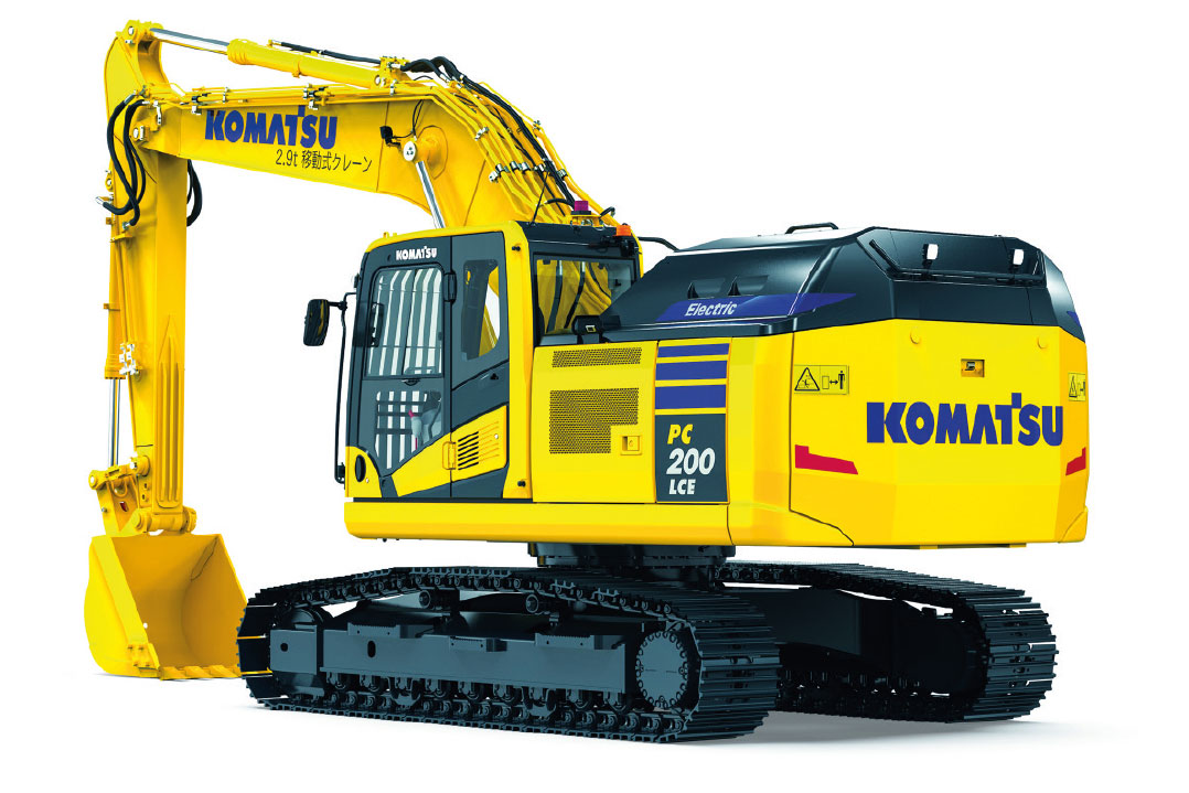 I nuovi escavatori elettrici Komatsu da 20 t con batterie agli ioni di litio