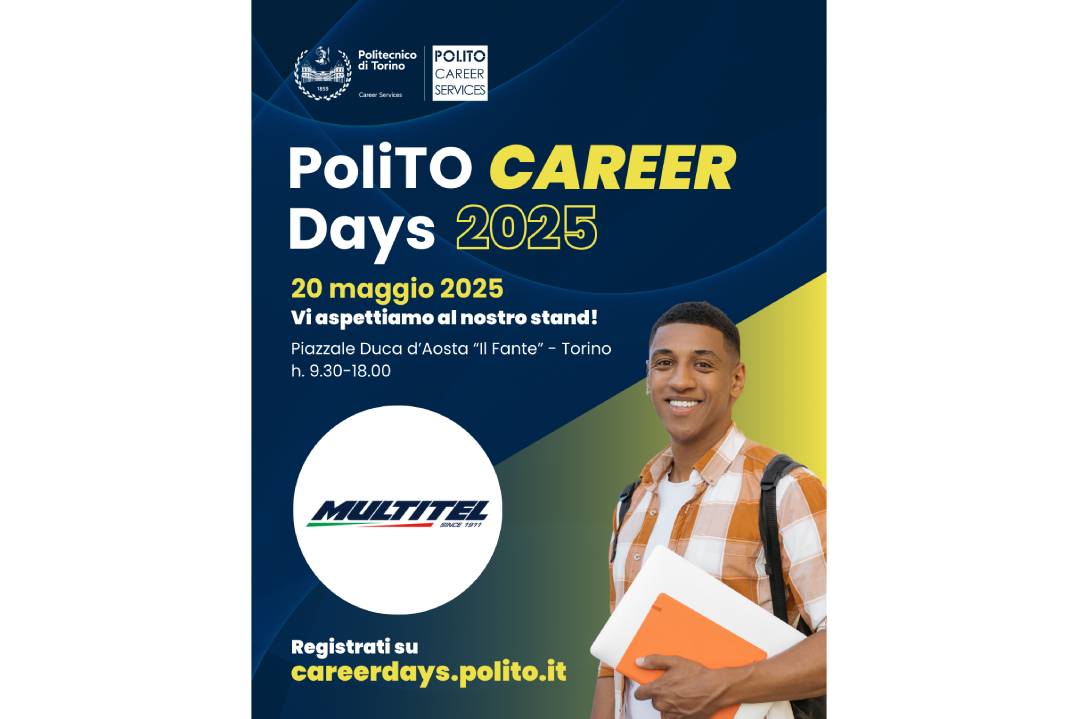 Multitel Pagliero al career days del Politecnico di Torino