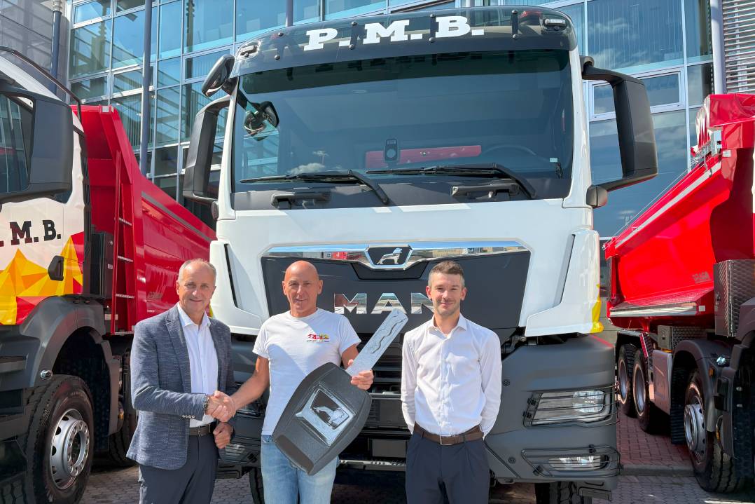 PMB Srl sceglie MAN per rinnovare la flotta cava-cantiere