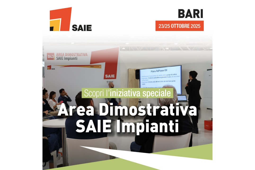 SAIE Bari 2025: l’integrazione edificio impianto protagonista nell’area demo SAIE impianti